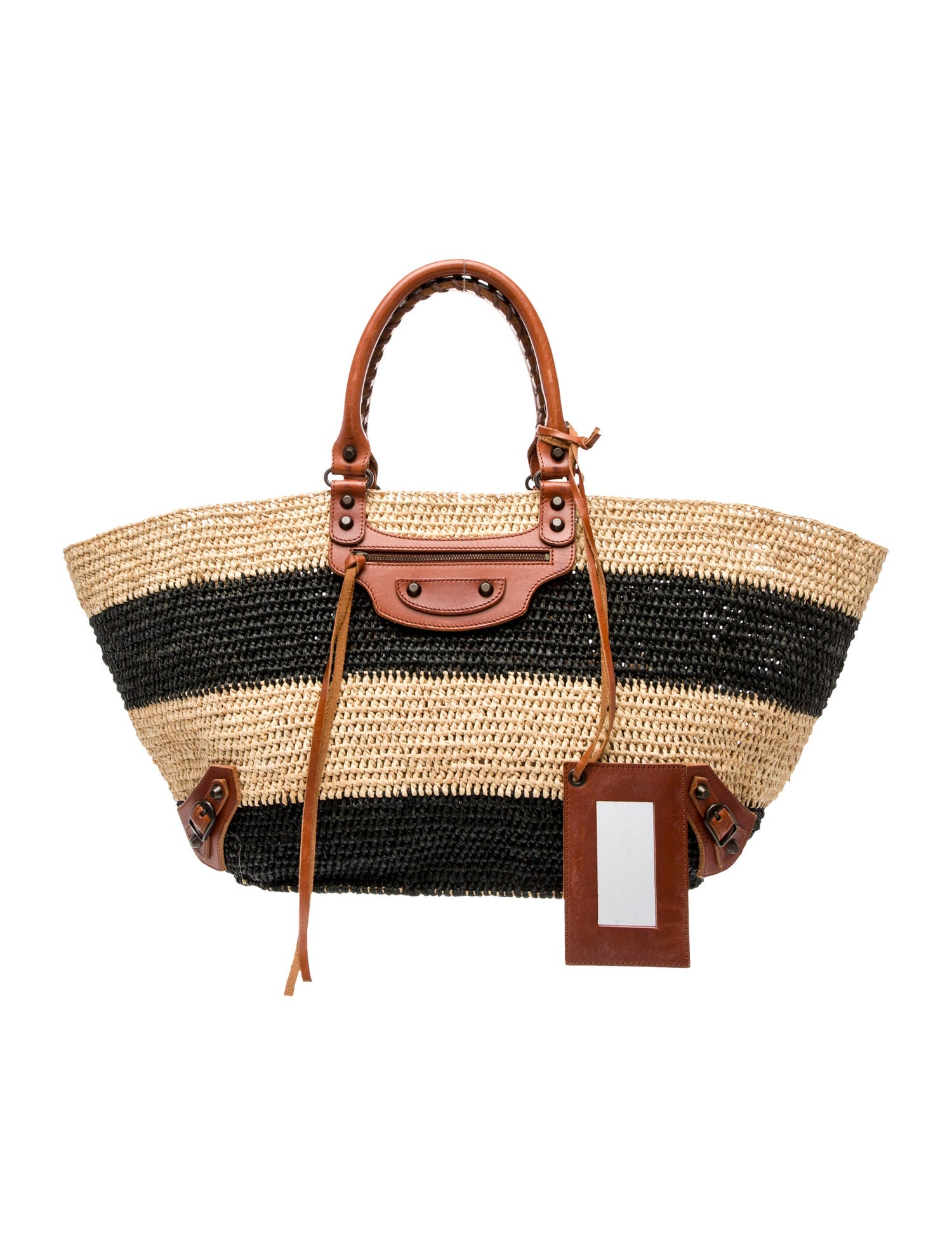 Balenciaga Raffia Panier