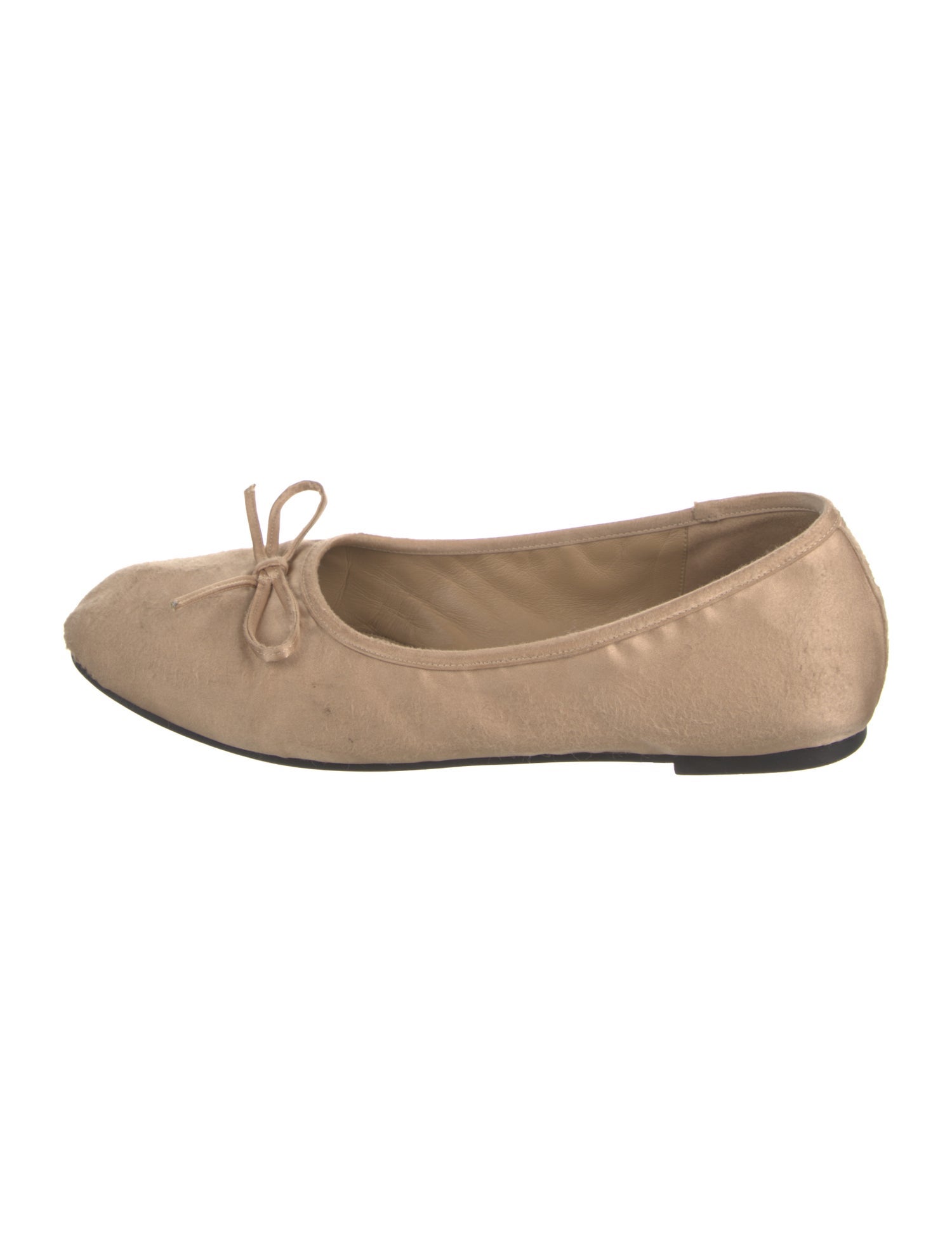 Balenciaga Suede Bow Accents Ballet Flats