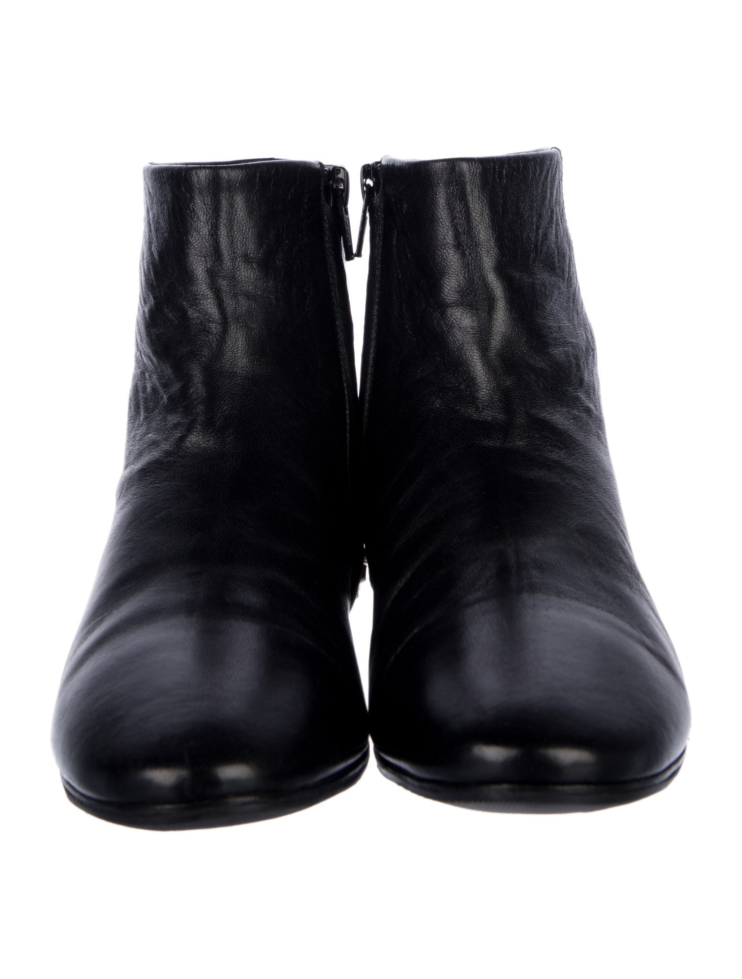 Balenciaga Leather Studded Accents Boots