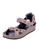 Balenciaga Leather Studded Accents Gladiator Sandals