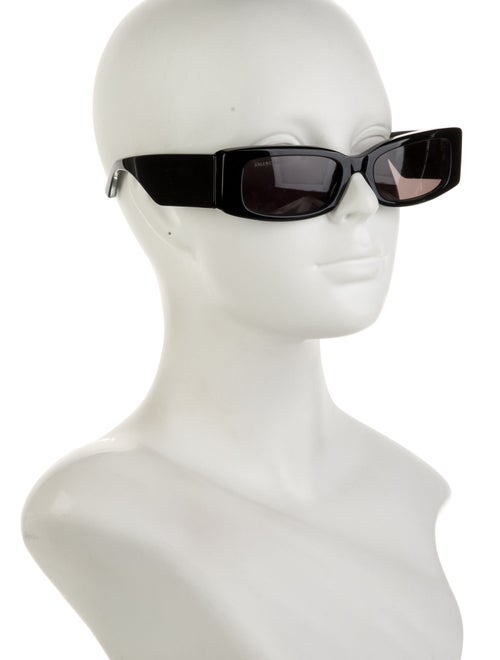Balenciaga Signature Logo Square Sunglasses