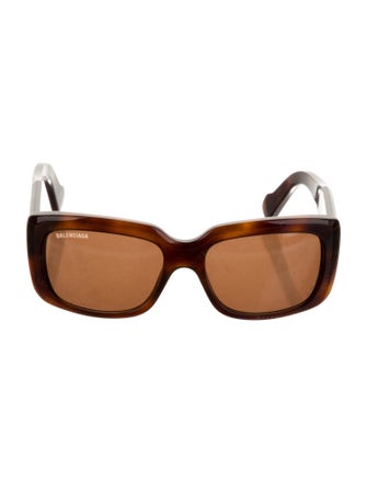 Balenciaga Square Tinted Sunglasses