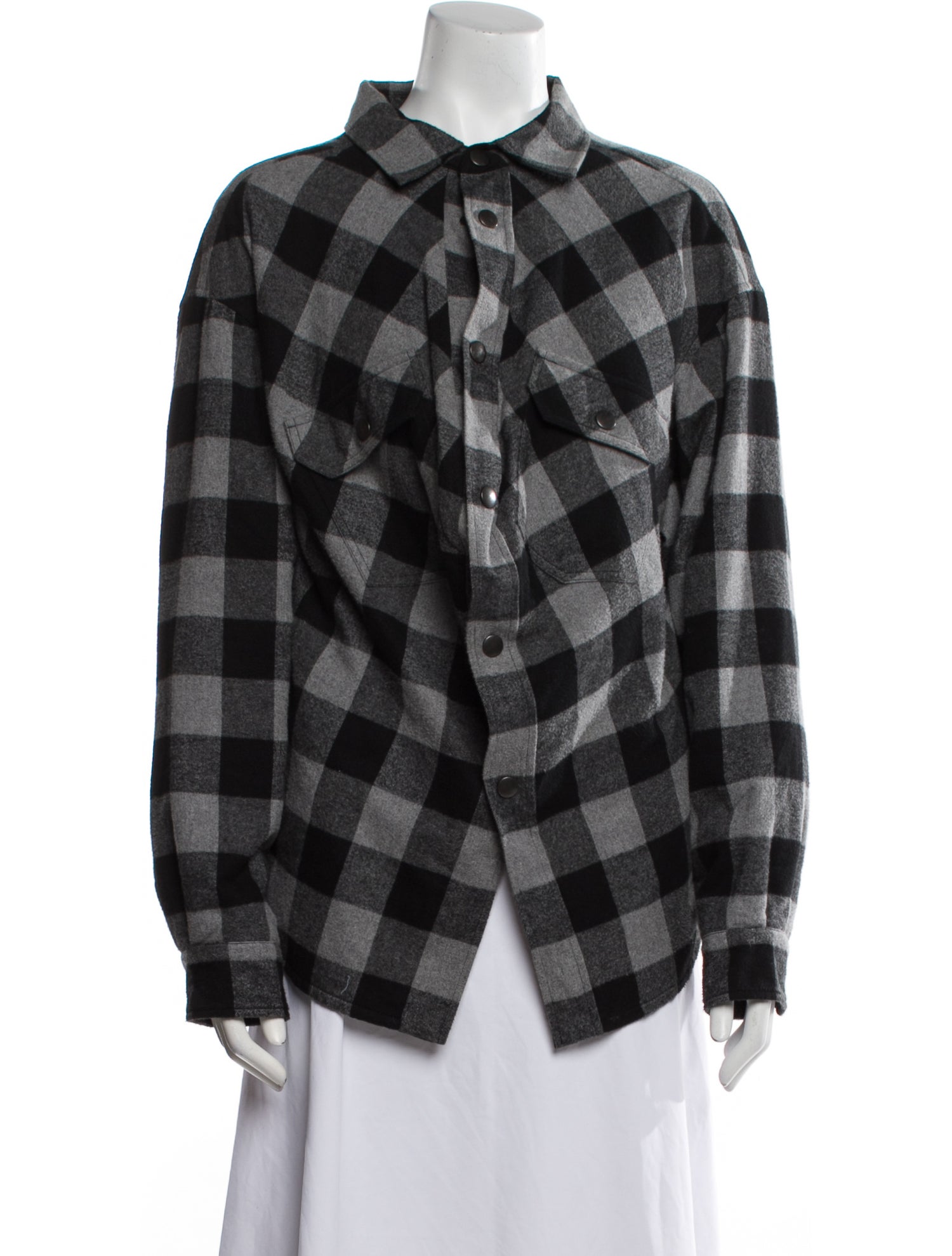 Balenciaga 2019 Plaid Print Jacket