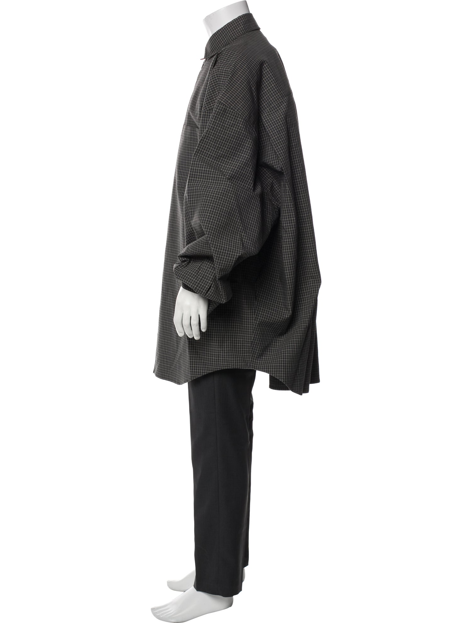 Balenciaga 2024 Plaid Print Shirt w/ Tags