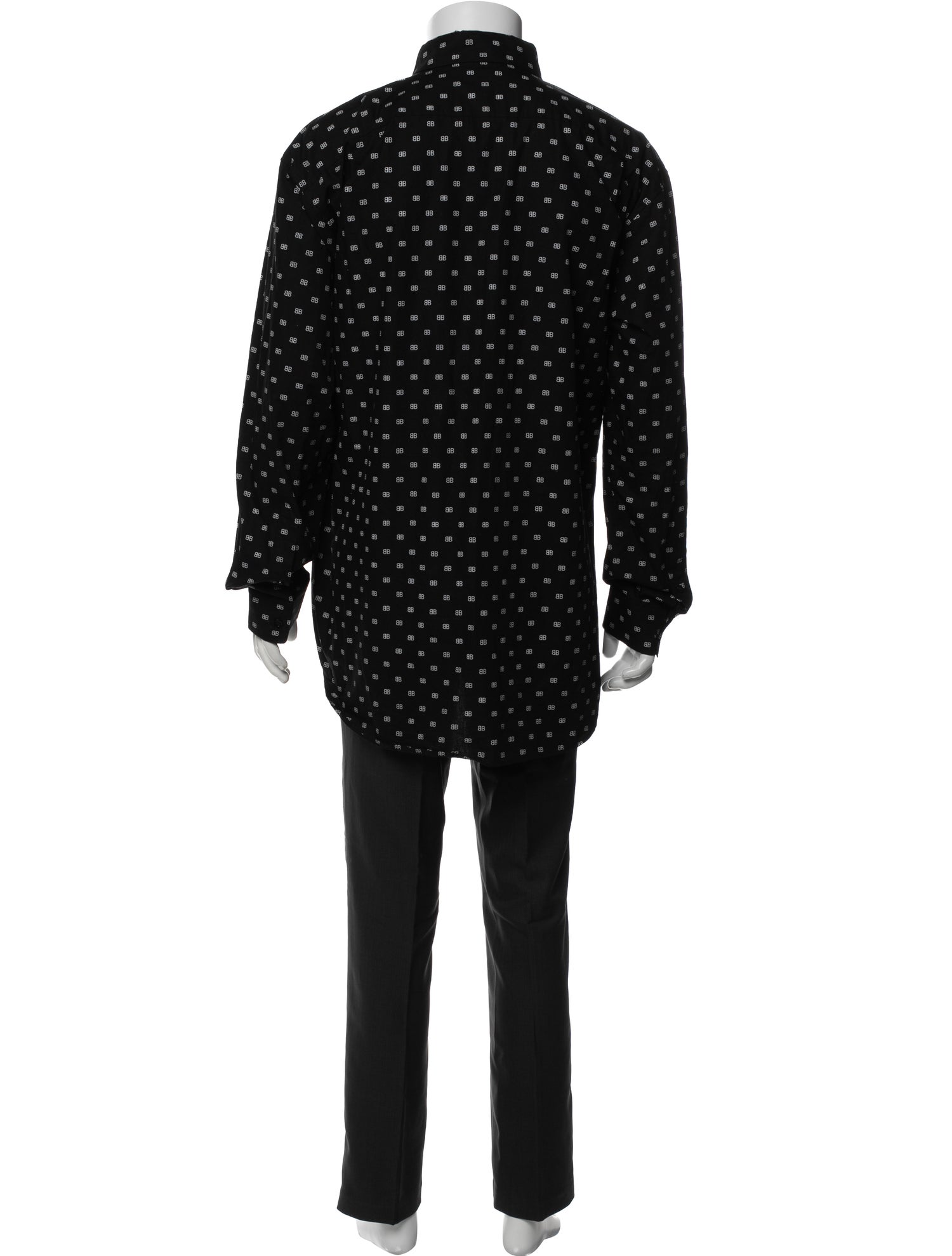 Balenciaga 2019 Polka Dot Print Shirt