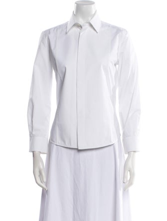 Balenciaga 2016 Three-Quarter Sleeve Button-Up Top