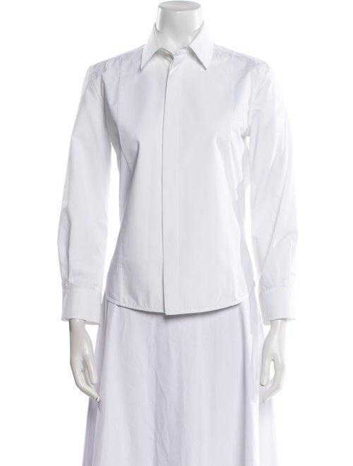 Balenciaga 2016 Three-Quarter Sleeve Button-Up Top