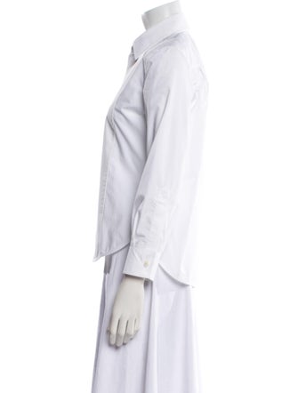 Balenciaga 2016 Three-Quarter Sleeve Button-Up Top