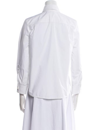 Balenciaga 2016 Three-Quarter Sleeve Button-Up Top