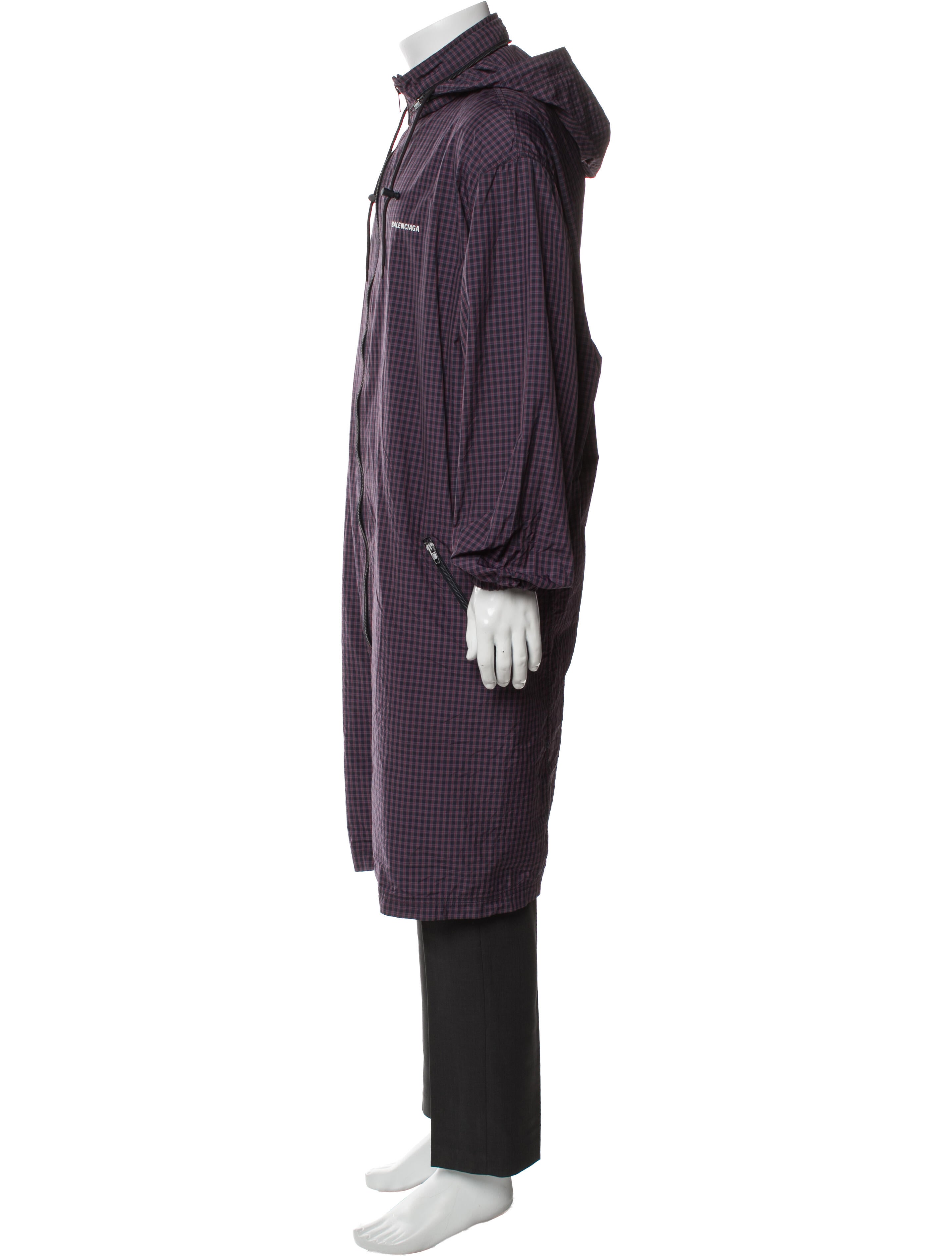 Balenciaga 2018-2019 Plaid Print Parka