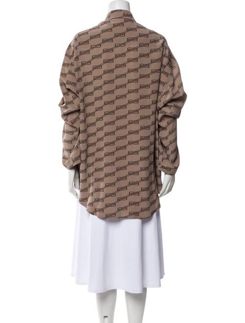 Balenciaga 2022 BB Monogram Button-Up Top