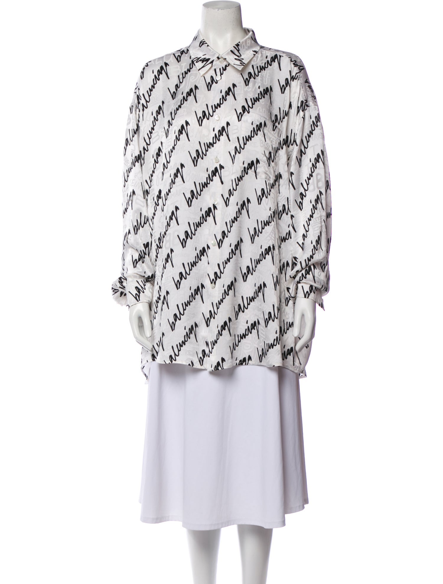 Balenciaga 2021 Silk Tunic