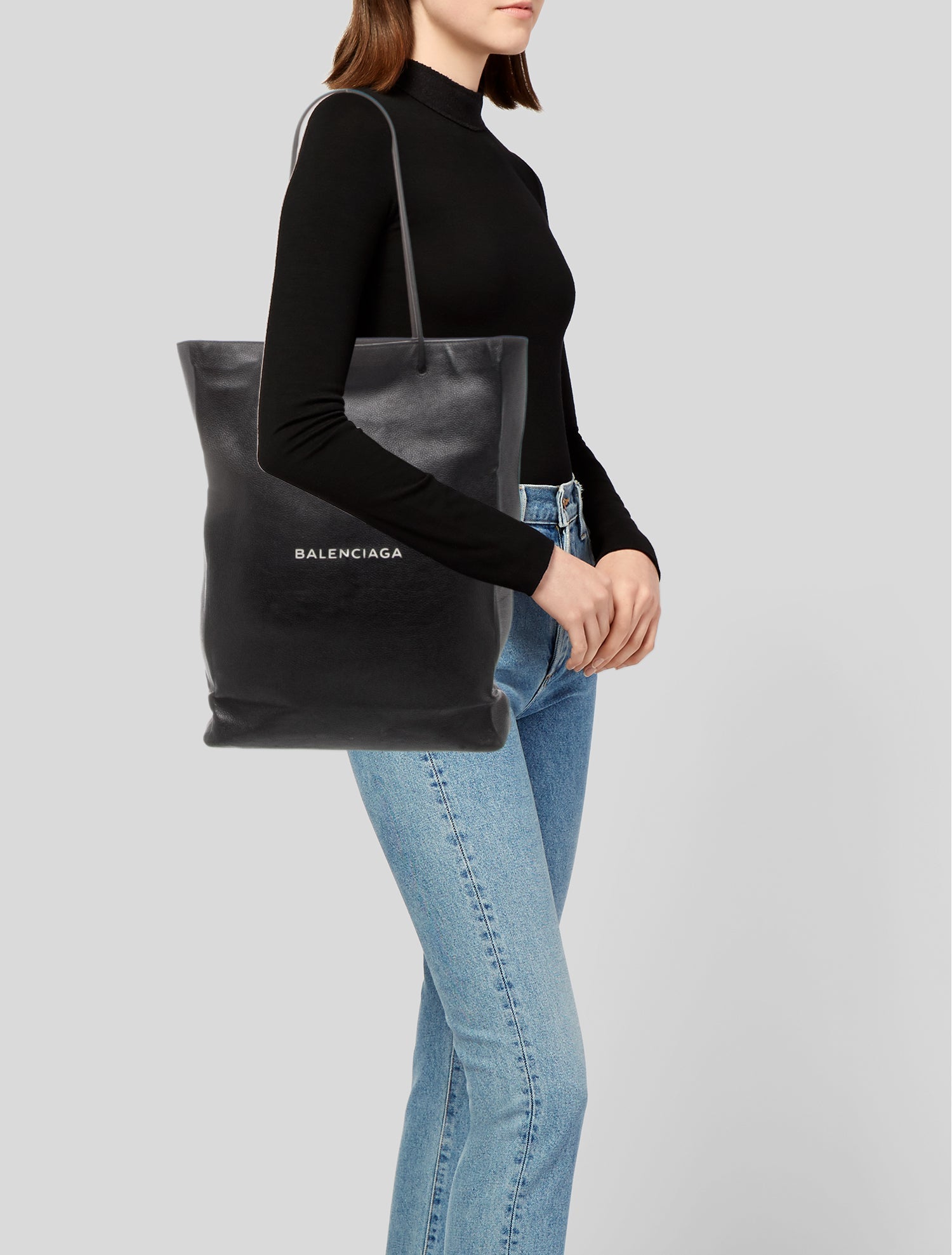 Balenciaga Leather Shopper