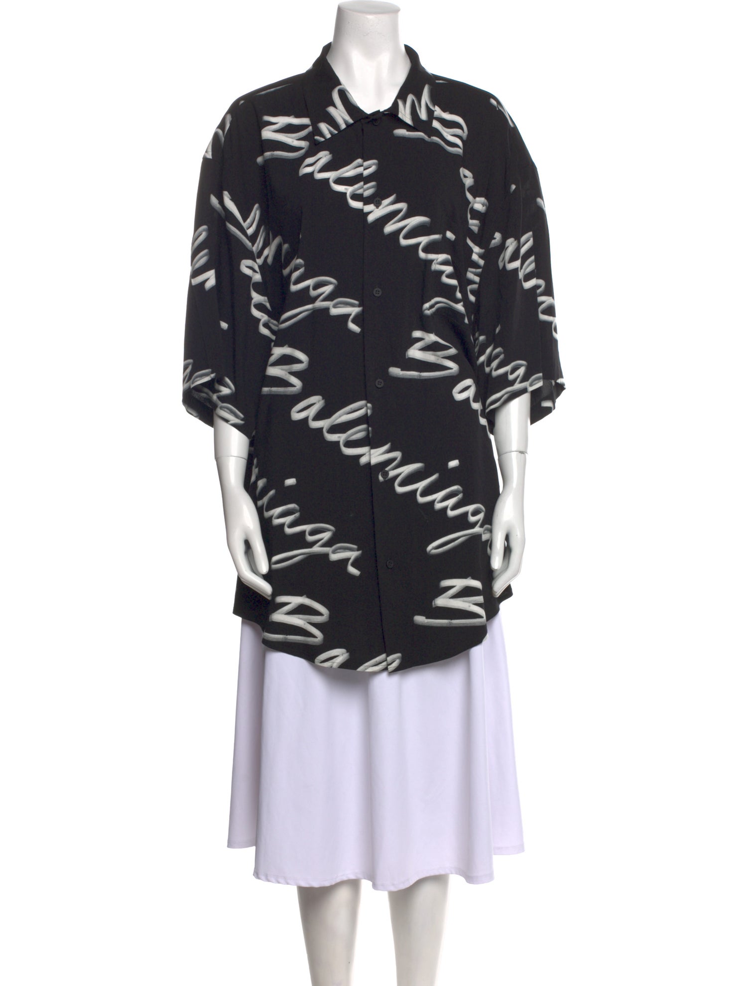Balenciaga 2022 Printed Tunic
