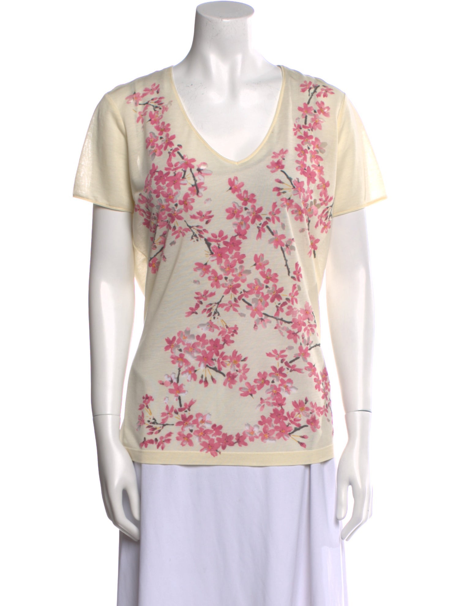 Balenciaga 2010 Floral Print T-Shirt