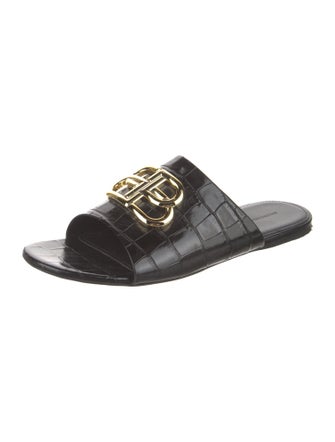 Balenciaga Leather Slides