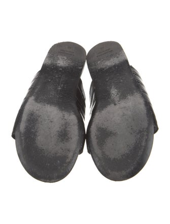 Balenciaga Leather Slides