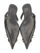 Balenciaga Signature Logo Patent Leather Slingback Flats