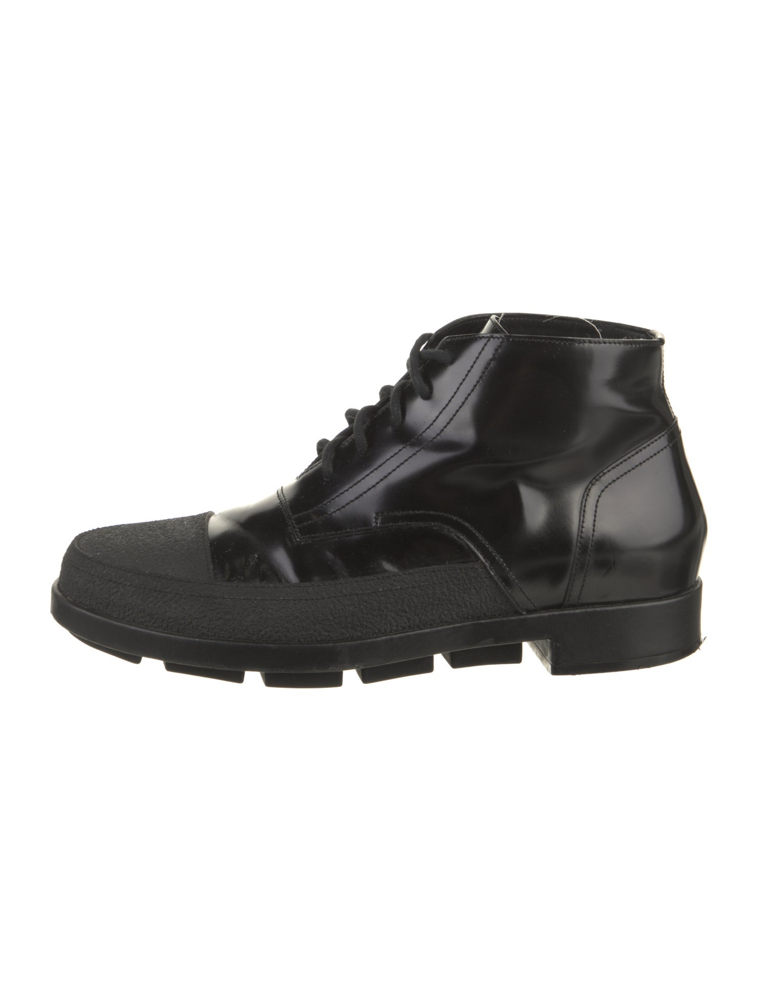 Balenciaga Leather Lace-Up Boots