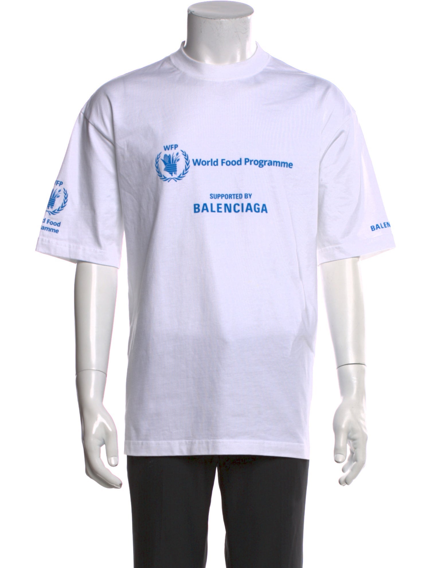 BALENCIAGA ホワイト Tシャツ ユニセックス 正規品】BALENCIAGA バレンシアガ Tシャツ ユニセックス - メルカリ