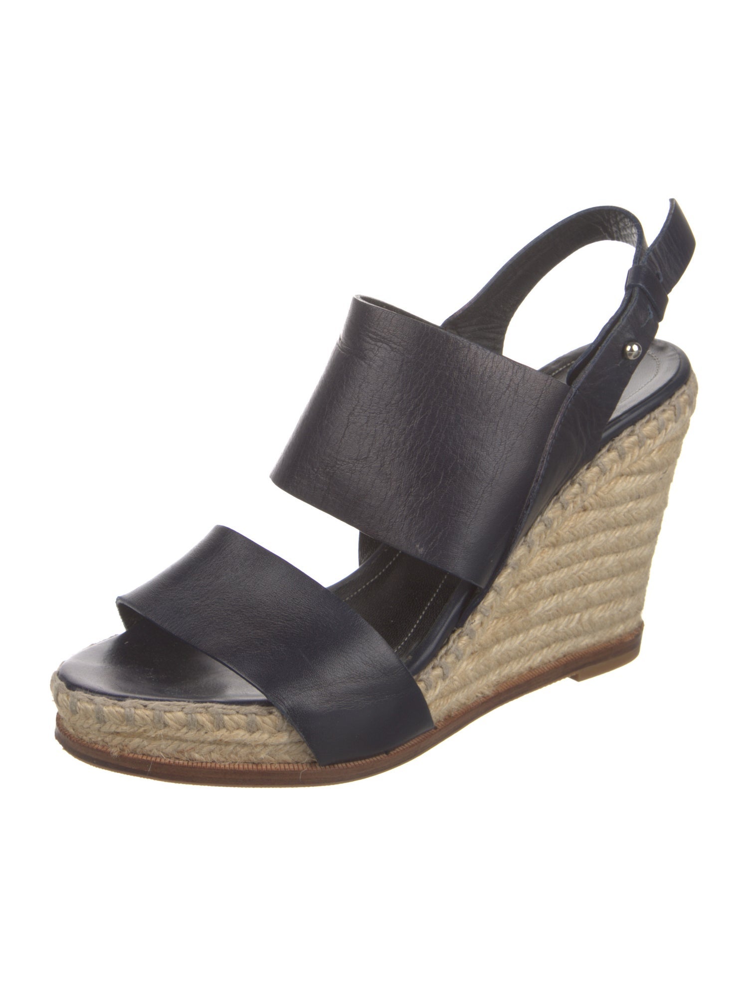 Balenciaga Leather Espadrilles