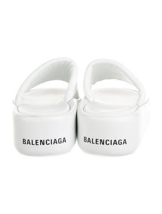 Balenciaga Leather Slides