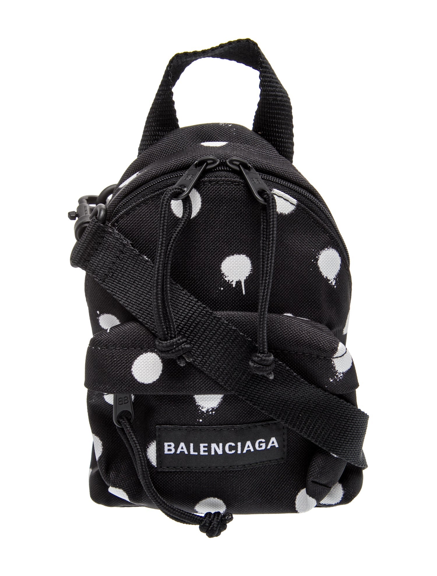 Balenciaga Canvas Explorer Mini Backpack Crossbody Polka Dot Mini 2022