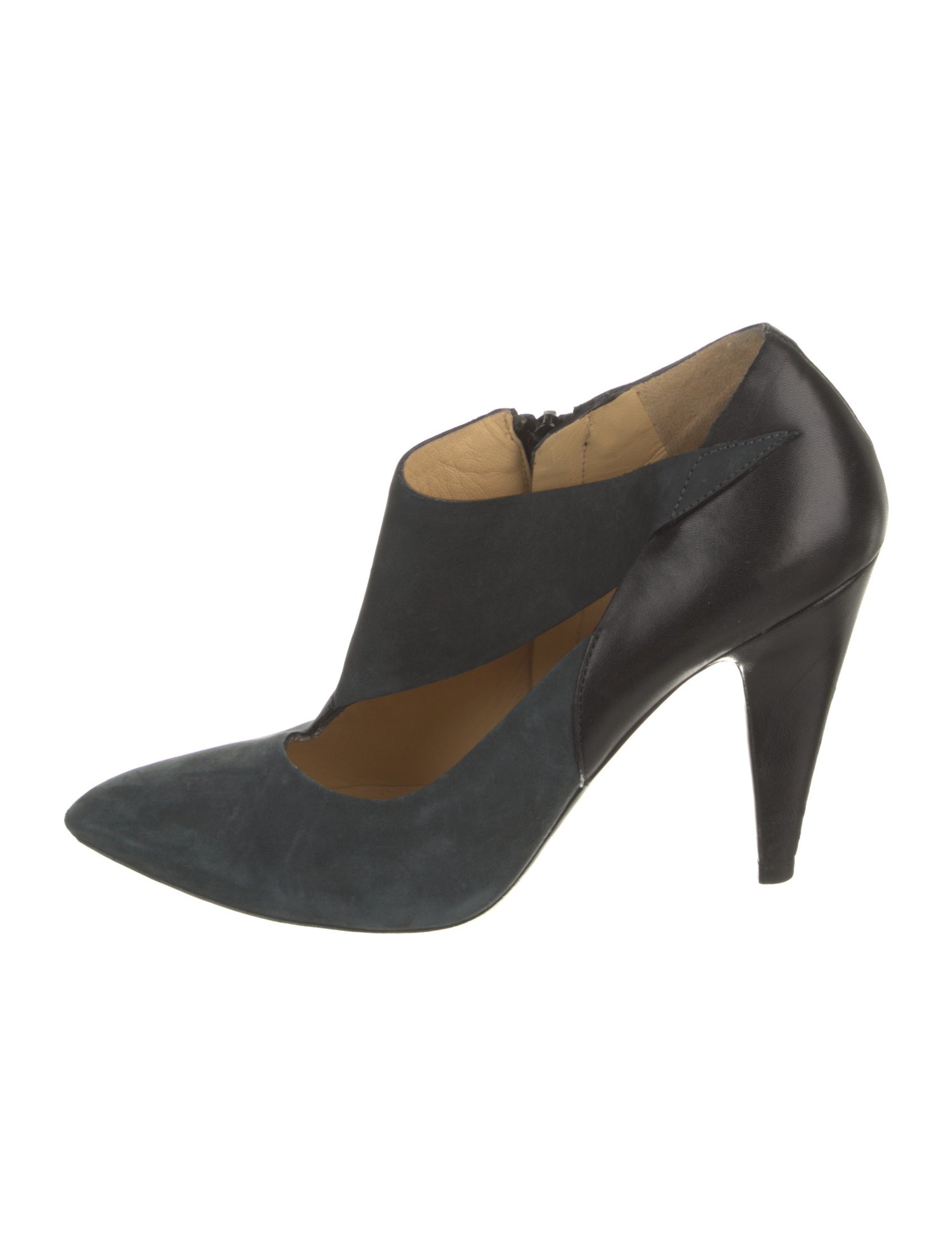 Balenciaga Suede Cutout Accent Pumps