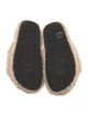 Balenciaga Shearling Graphic Print Slides