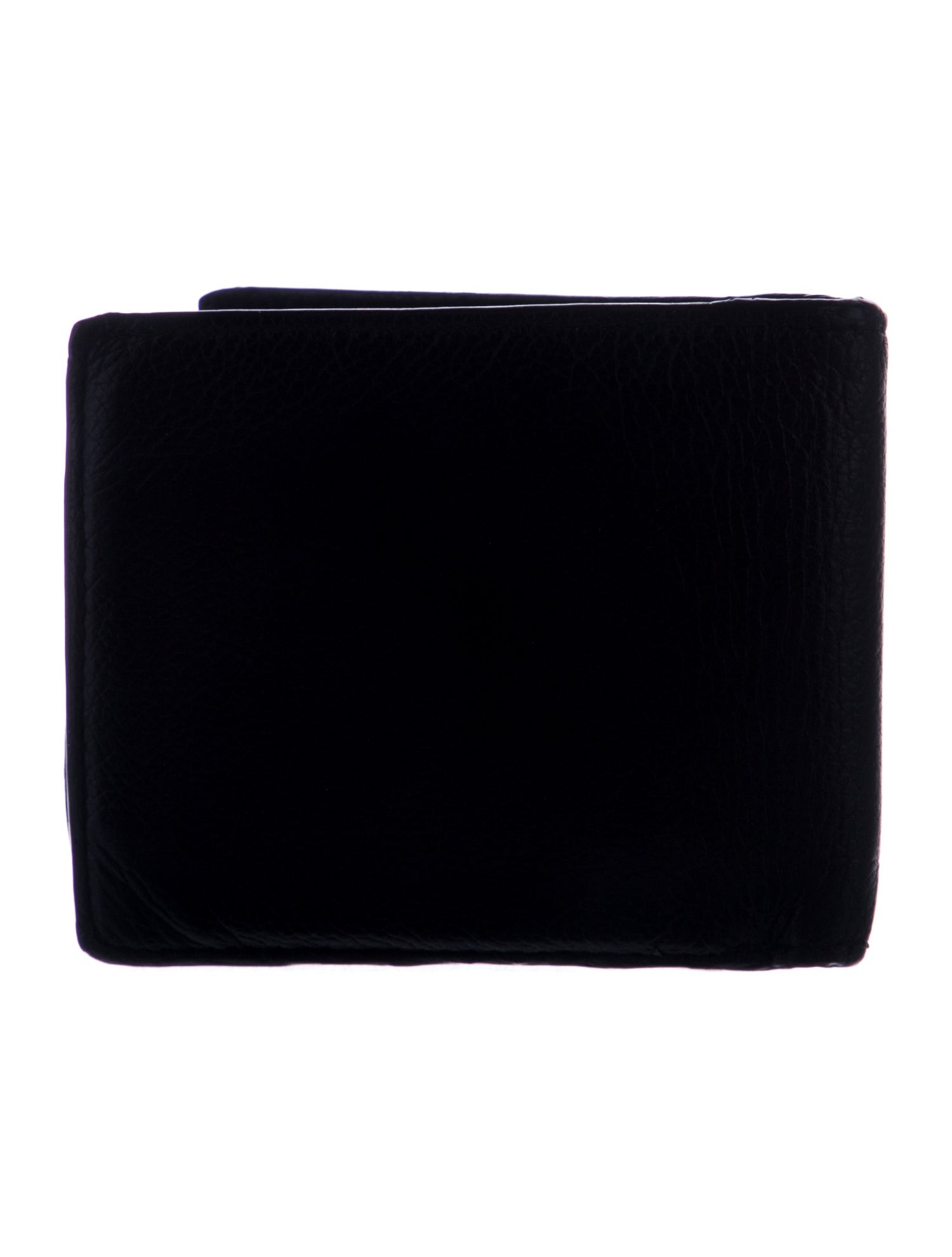 Balenciaga Logo Zip Card Holder Leather Bifold Wallet