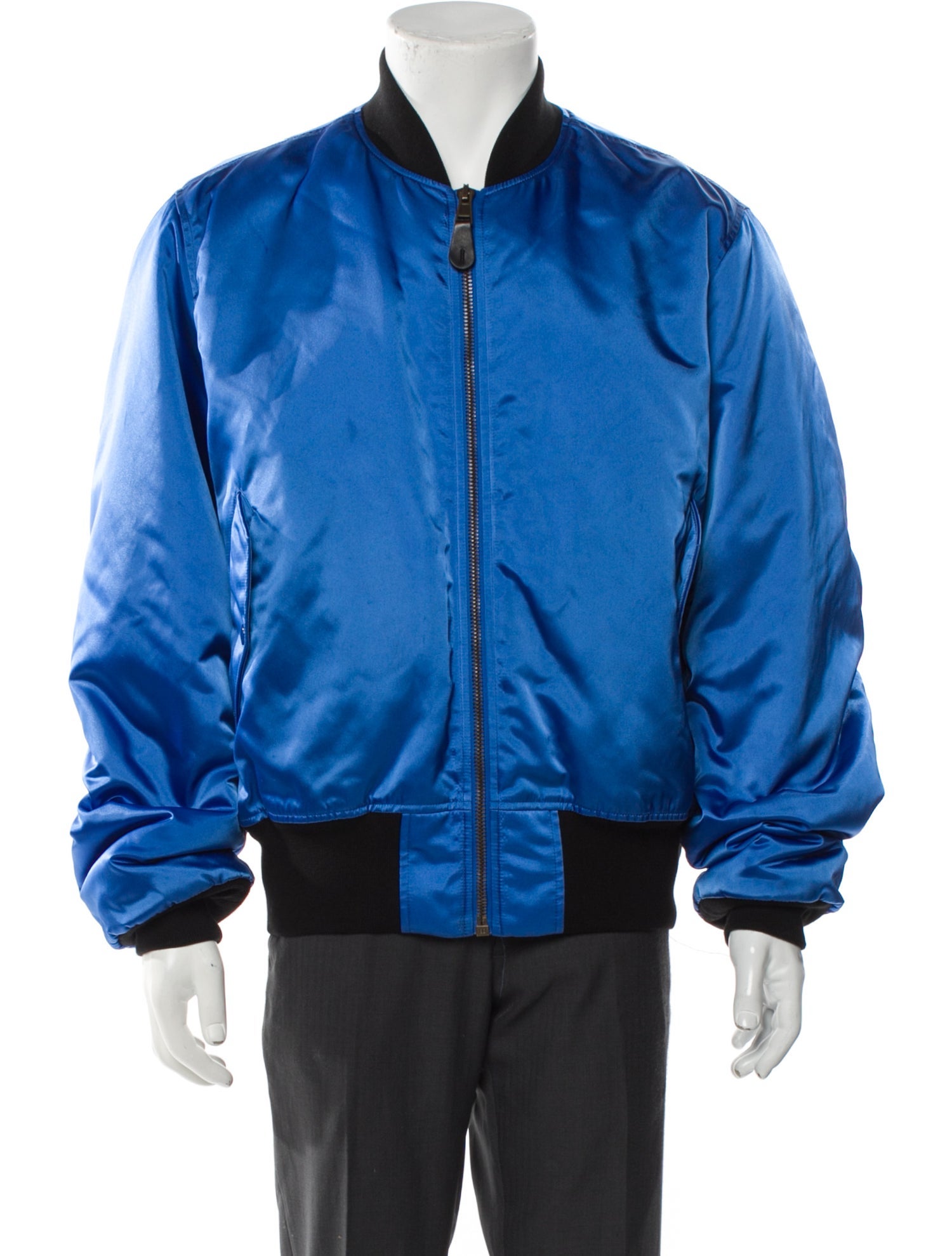 Balenciaga 2018 Colorblock Pattern Bomber Jacket