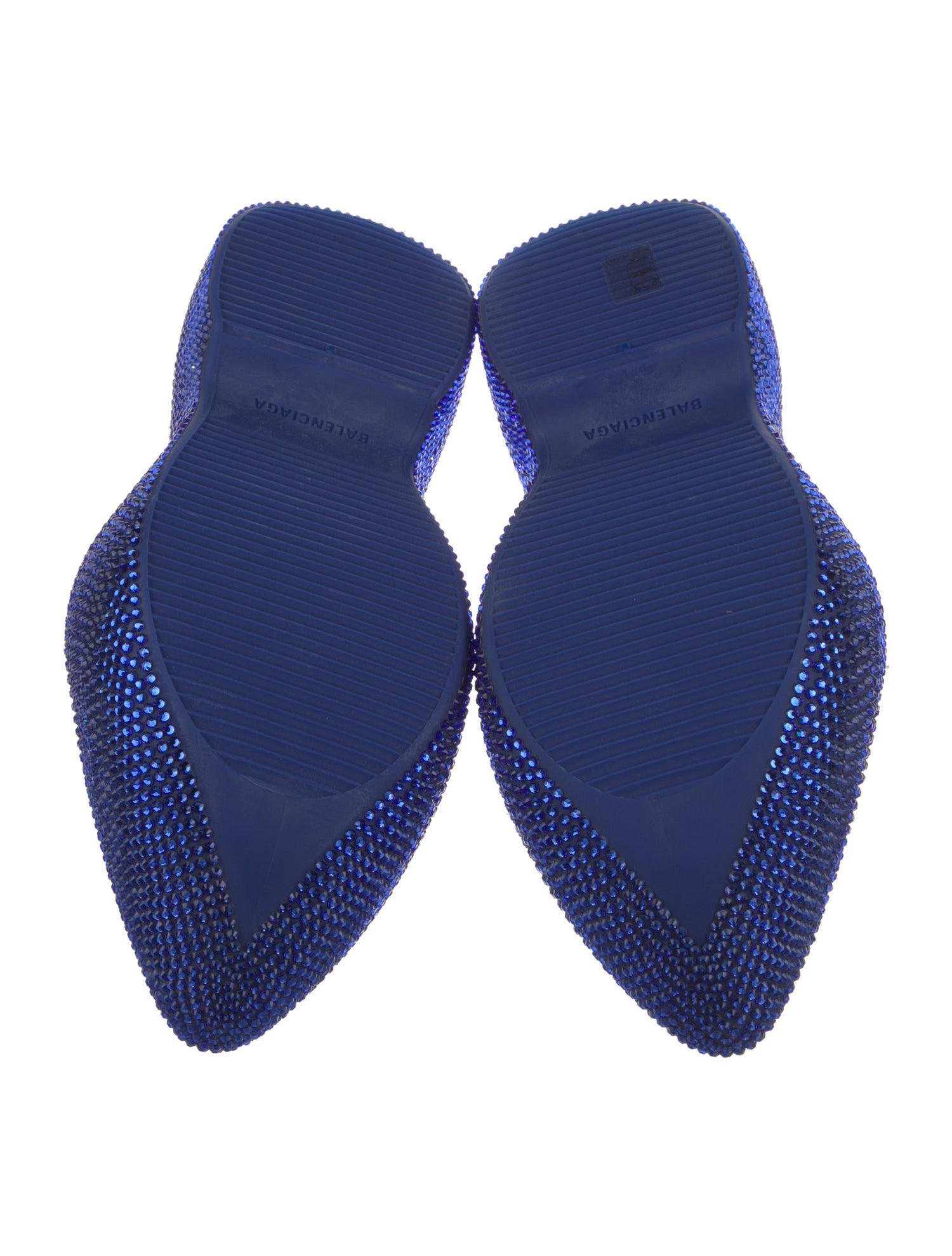 Balenciaga Rubber Crystal Embellishments Loafers