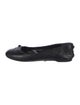 Balenciaga Leather Lasercut Accents Ballet Flats