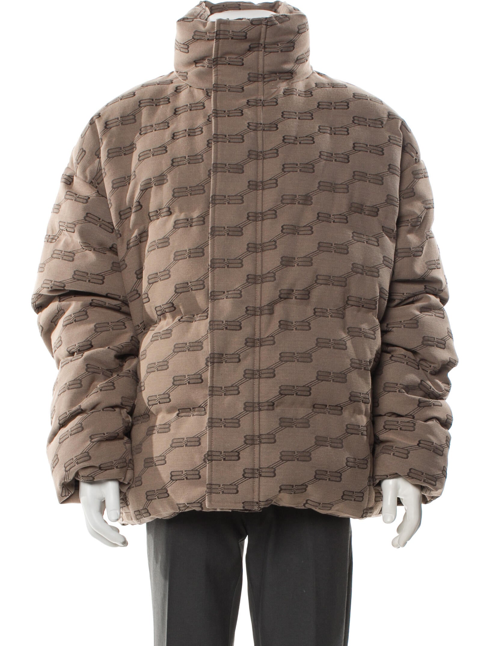 Balenciaga 2022 BB Monogram Puffer Coat