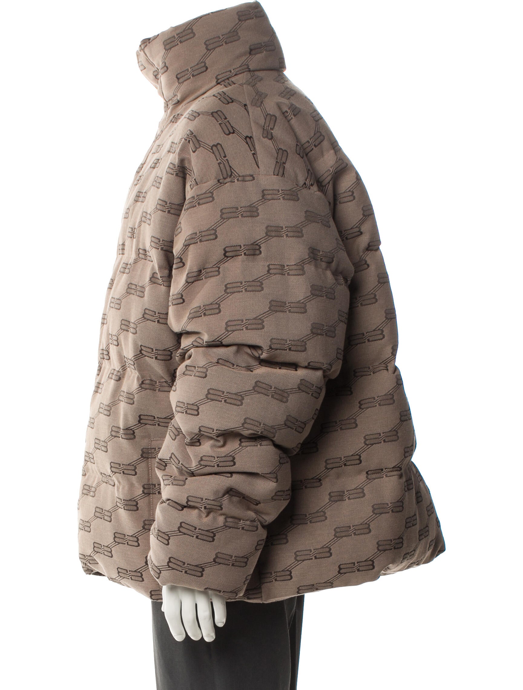 Balenciaga 2022 BB Monogram Puffer Coat