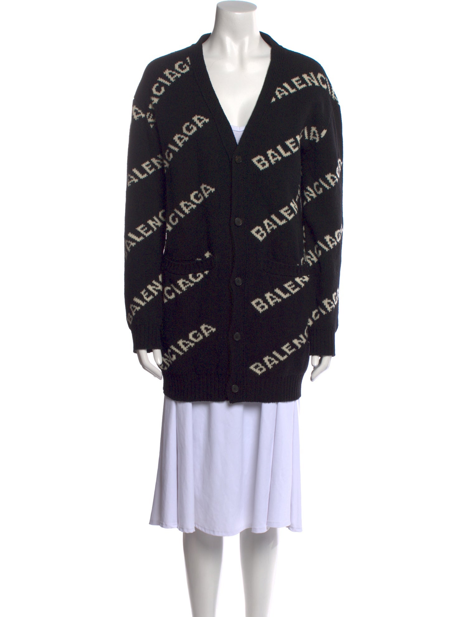 Balenciaga 2018 X All-Over Logo Sweater