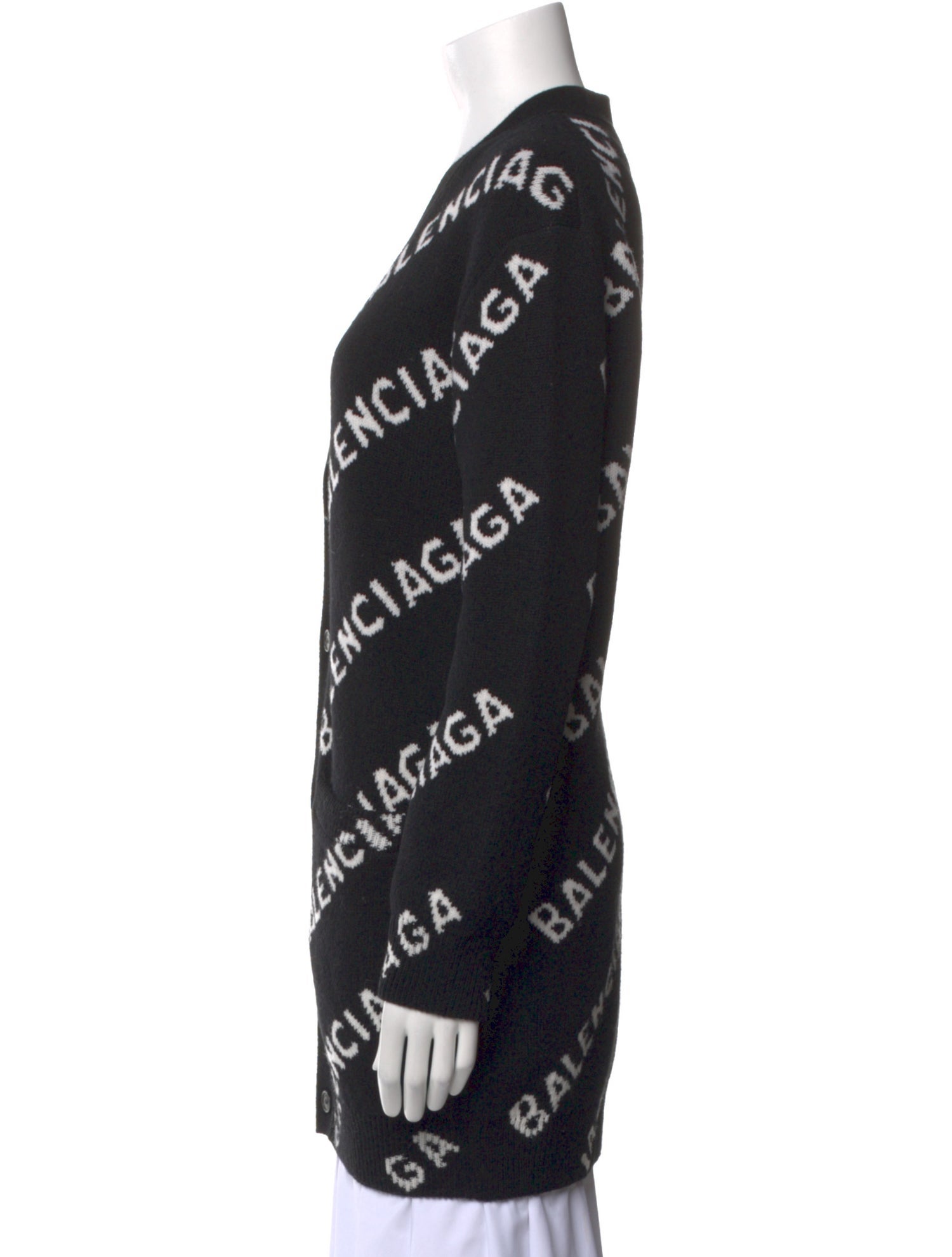 Balenciaga 2021 X All-Over Logo Sweater