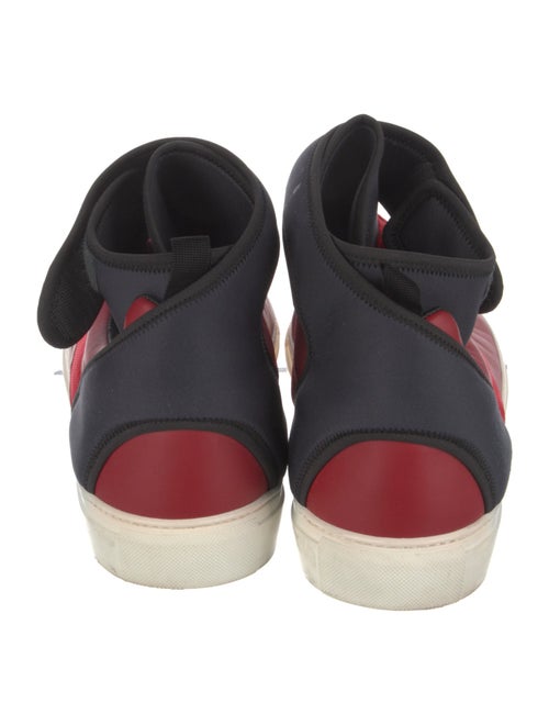 Balenciaga Leather Colorblock Pattern Sneakers
