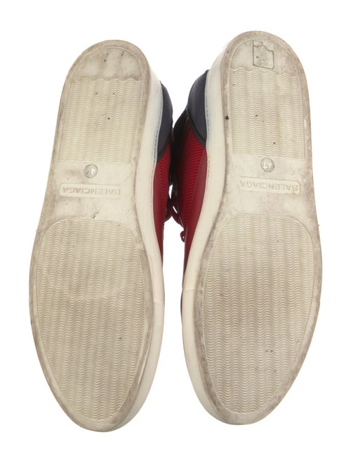 Balenciaga Leather Colorblock Pattern Sneakers