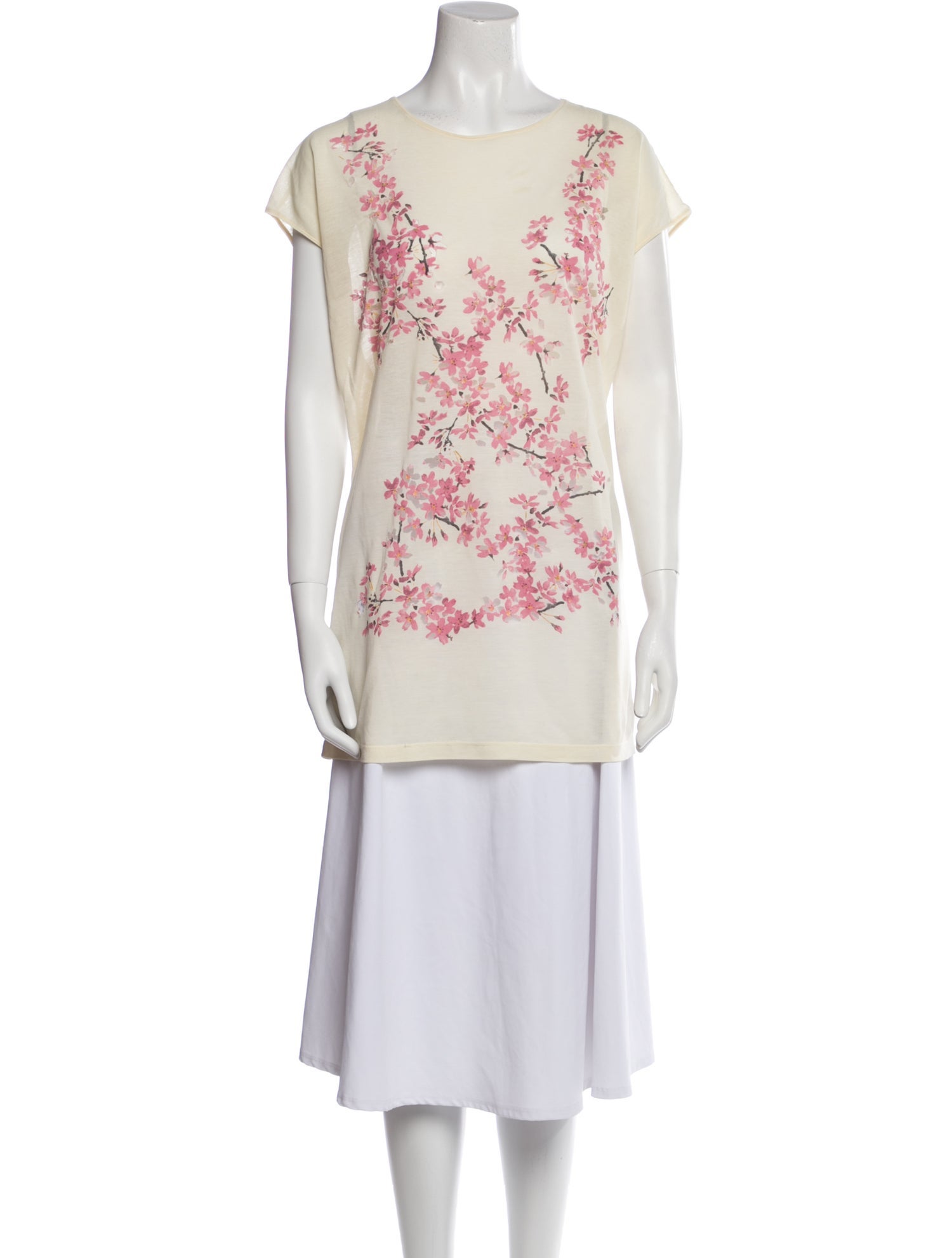 Balenciaga 2010 Floral Print Tunic