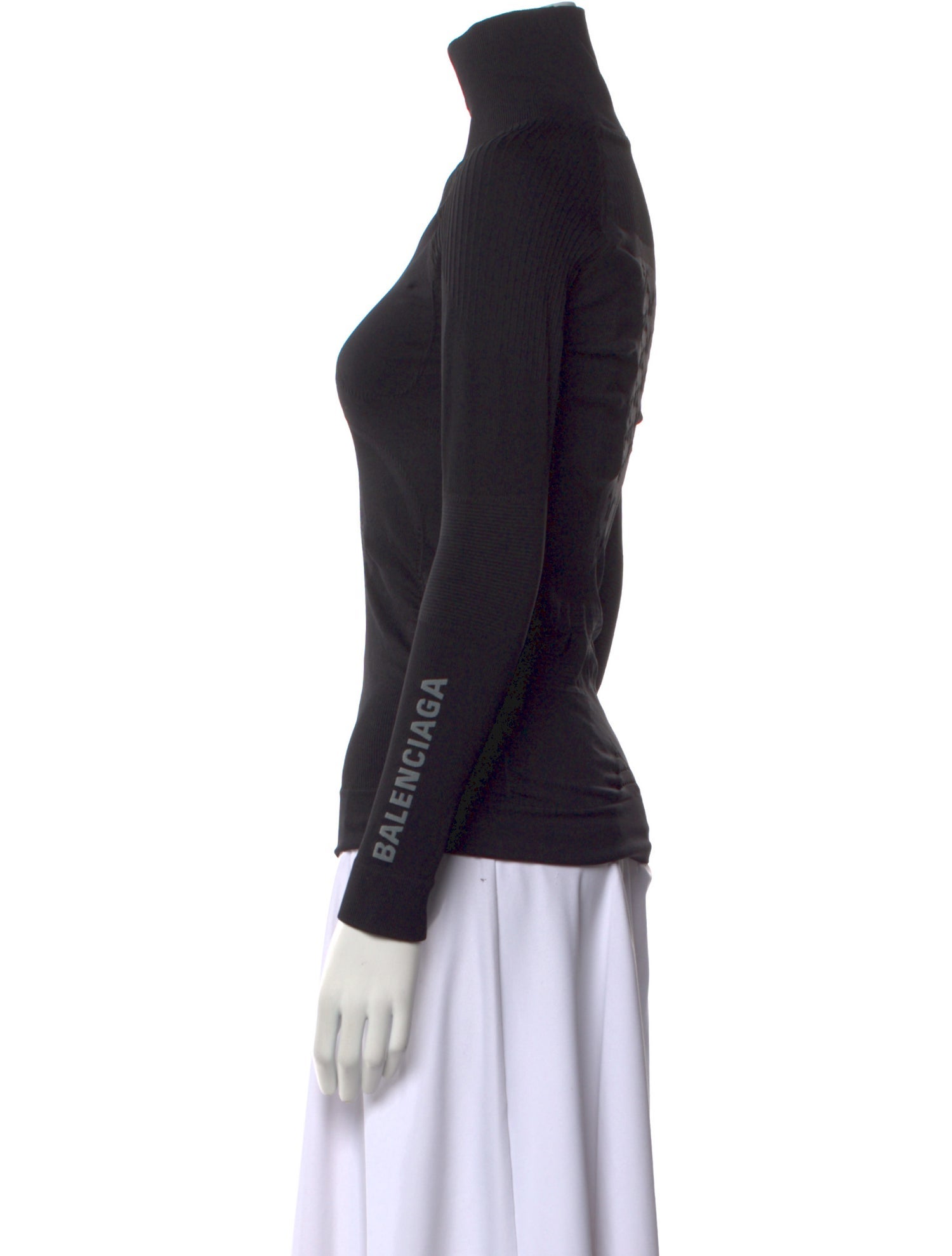 Balenciaga Logo Turtleneck Top w/ Tags