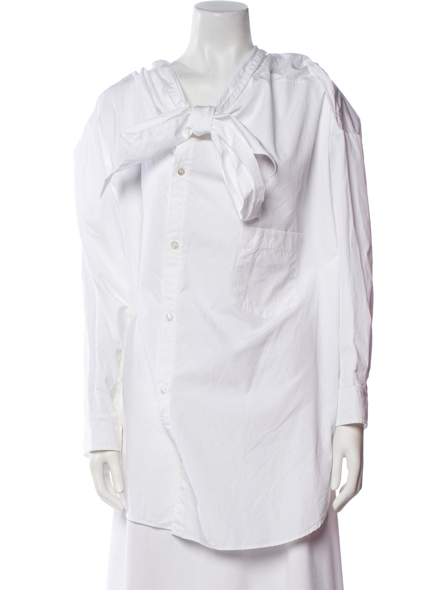 Balenciaga 2022 Tie Neck Tunic w/ Tags