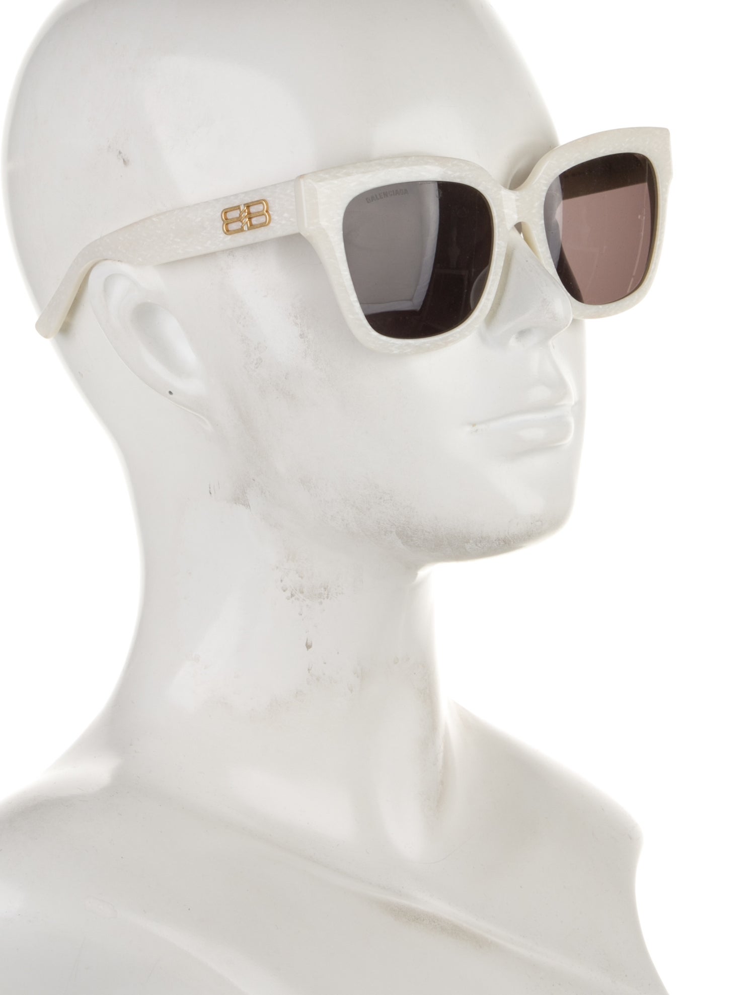 Balenciaga Signature Logo Wayfarer Sunglasses