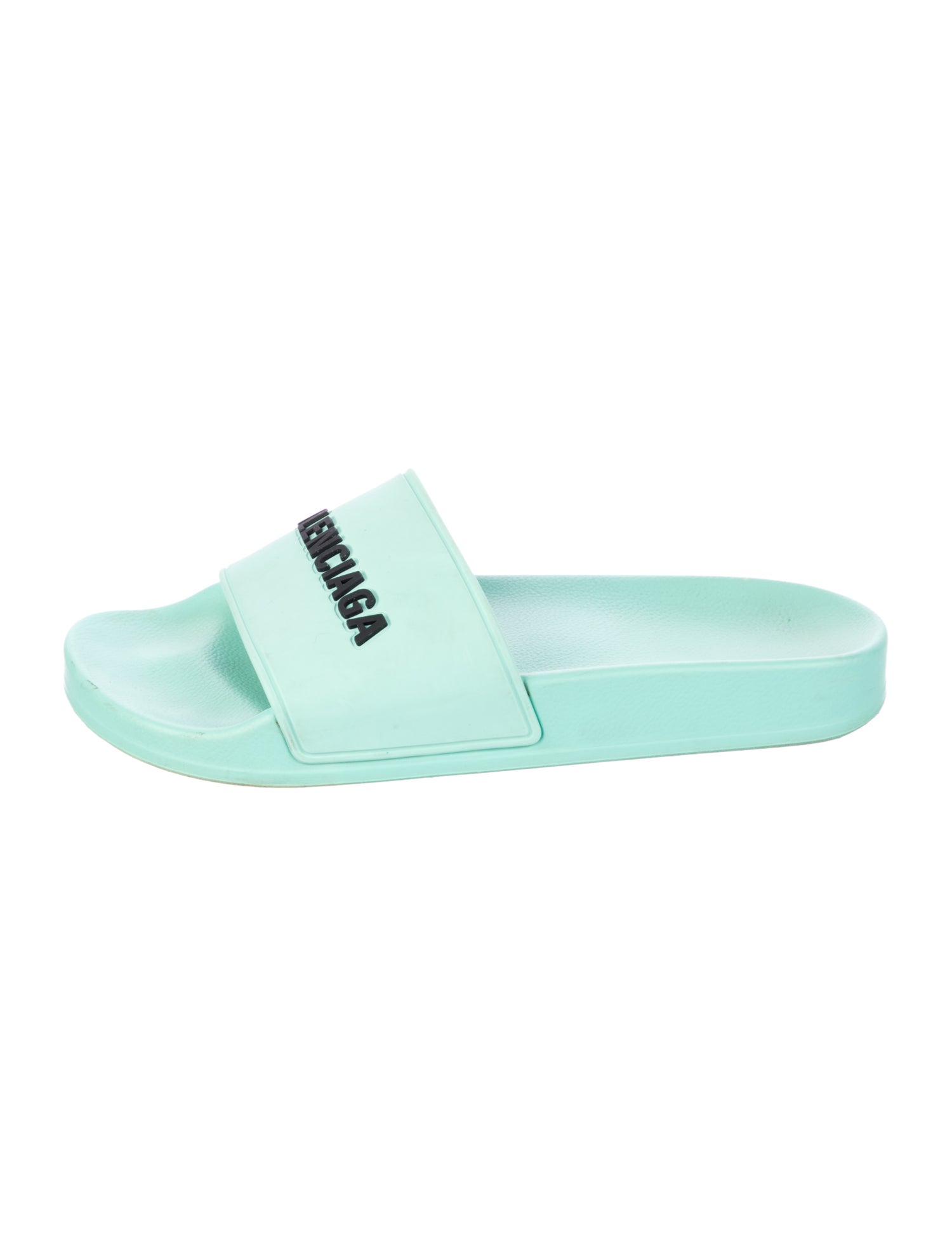 Balenciaga Rubber Graphic Print Slides