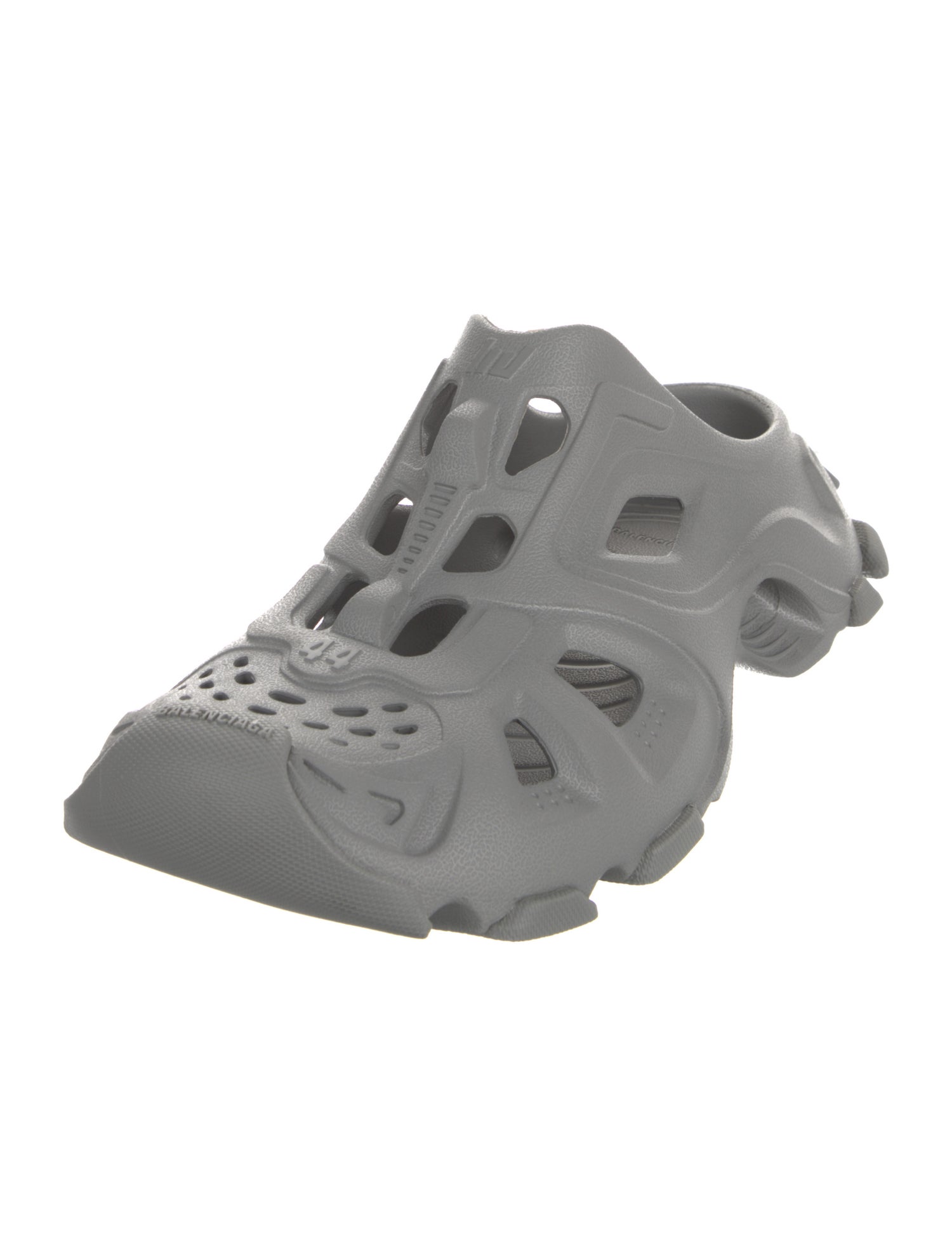 Balenciaga Rubber Lasercut Accents Slides