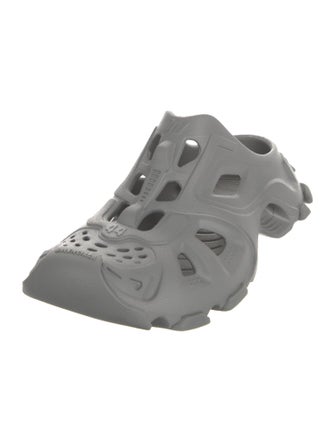 Balenciaga Rubber Lasercut Accents Slides