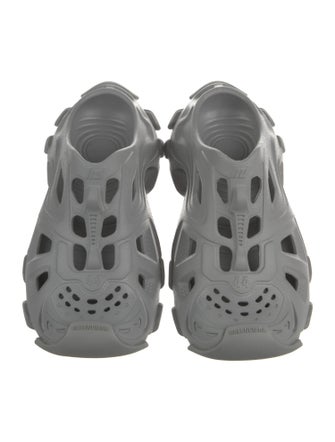 Balenciaga Rubber Lasercut Accents Slides