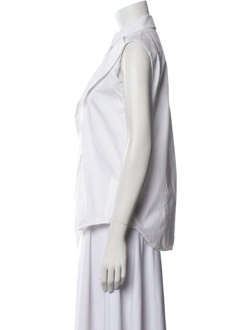 Balenciaga 2014 Sleeveless Button-Up Top