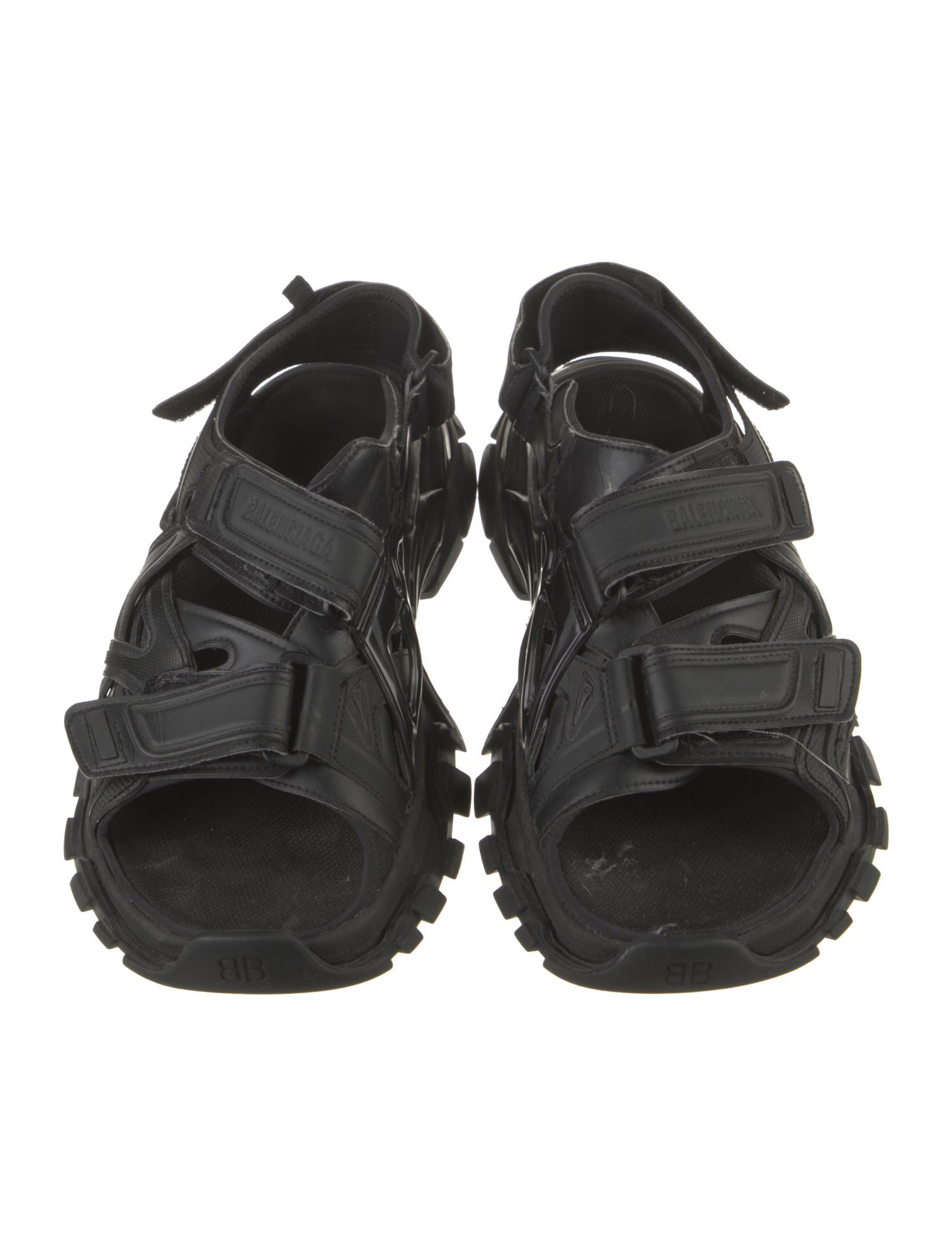 Balenciaga Track Rubber Slingback Sandals