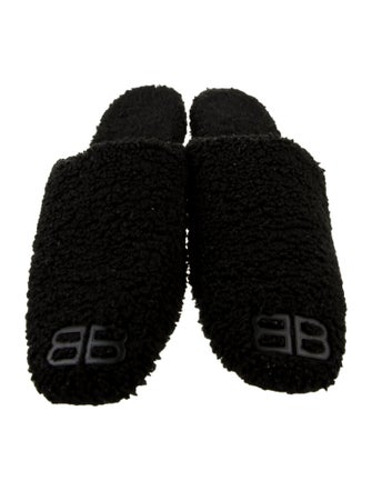 Balenciaga Shearling Slippers
